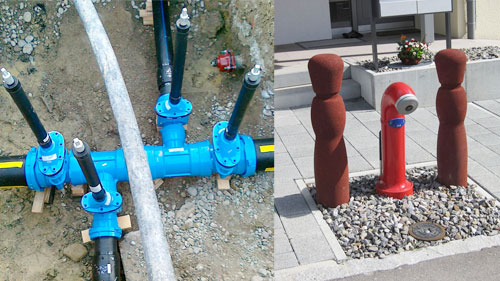 Wasserversorgung - Rohre - Hydrant